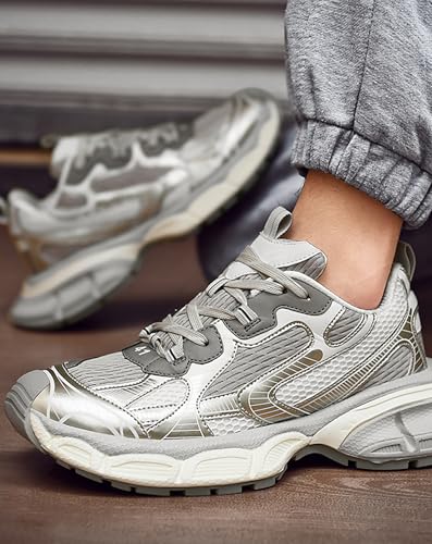 Niepce Inc Streetwear Mid Top Fashion Chunky Sneakers for